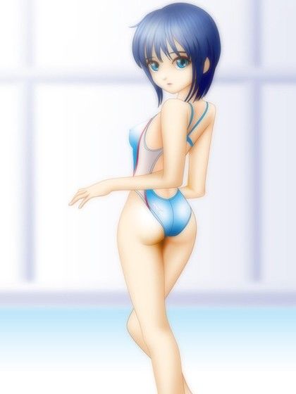 競泳水着で誘う少女 サンプル1ページ目