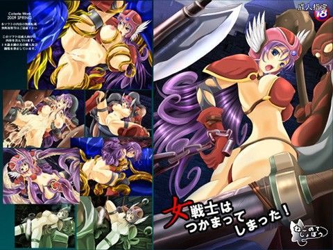 女戦士はつかまってしまった！