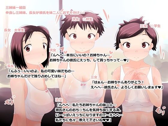三姉妹ハーレム三×三 サンプル1ページ目