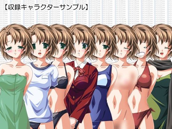 立ち絵素材集 Vol.3正統派ヒロイン編成人向 サンプル2ページ目