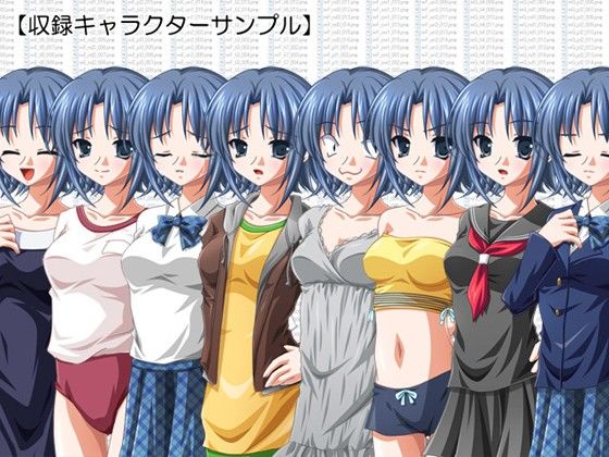 立ち絵素材集 Vol.4 活発系ヒロイン編 成人向 サンプル1ページ目