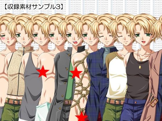 立ち絵素材集 Vol.5真摯型ヒーロー編成人向 サンプル2ページ目