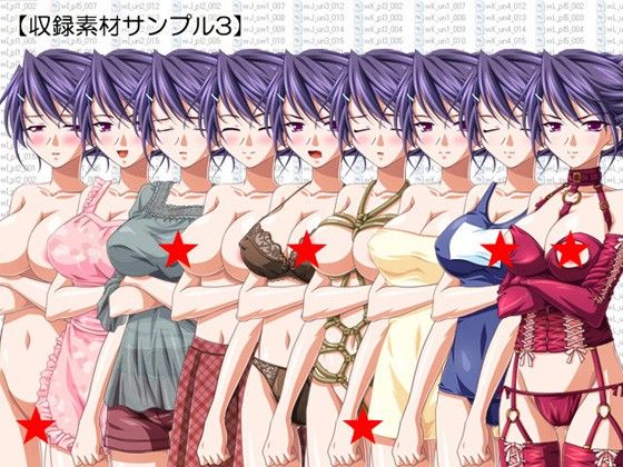 立ち絵素材集 Vol.8お姉さんヒロイン編成人向 サンプル2ページ目