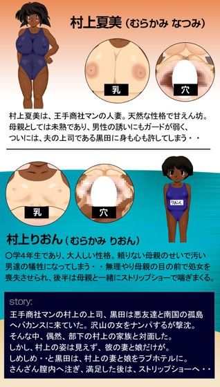 褐色親子丼！〜ストリップショーに売り飛ばす！〜 サンプル3ページ目