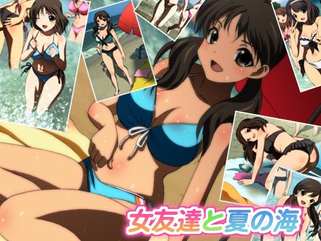 女友達と夏の海 サンプル2ページ目