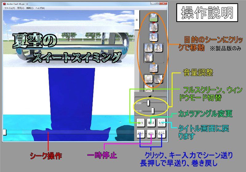 夏空のスイートスイミング サンプル4ページ目