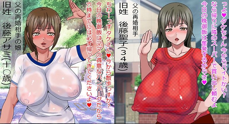 父の再婚相手の義母と娘がエロすぎな件 サンプル1ページ目