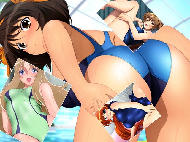 ヒロインに競泳水着＋ヒロインにスクミズ！ サンプル2ページ目