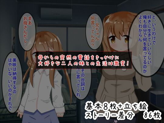 妹はふたりともお兄ちゃんの精液で生きてるのっ！ サンプル1ページ目