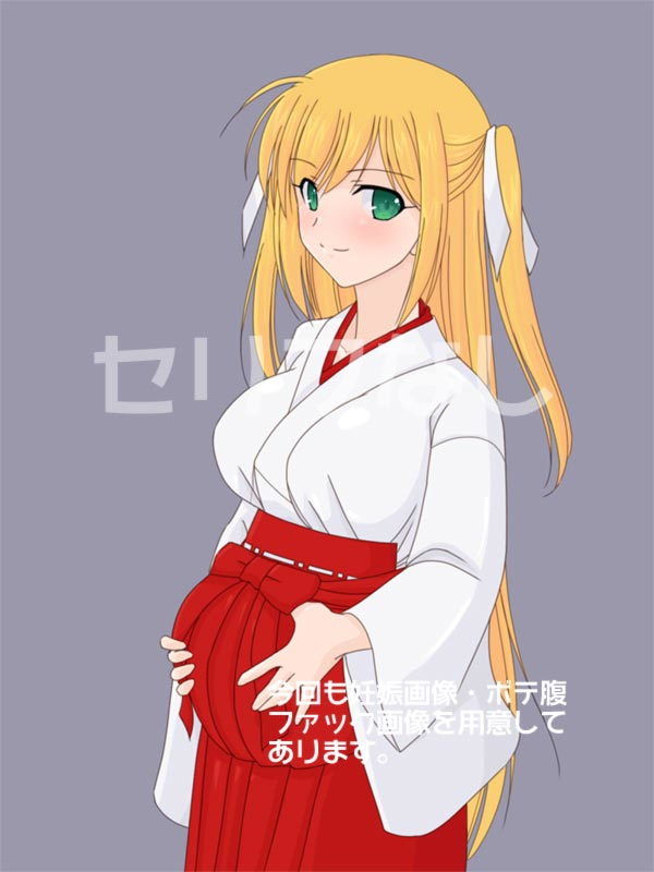 金髪巨乳外人のバイト巫女さんに筆下ろしをお願いしてみた。 サンプル3ページ目