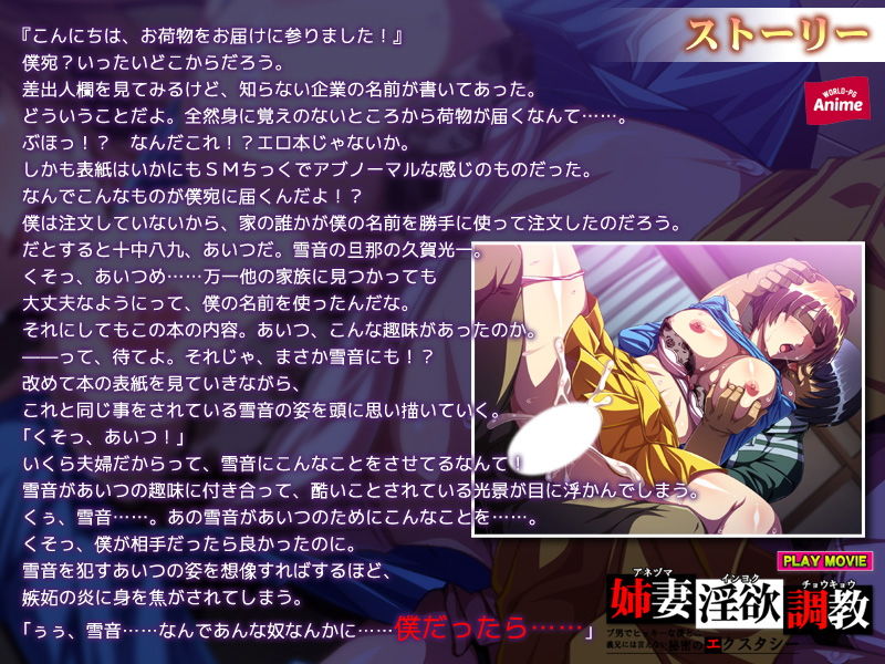 姉妻淫欲調教〜ブ男でヒッキーな僕との義兄には言えない秘密のエクスタシー PLAY MOVIE サンプル2ページ目