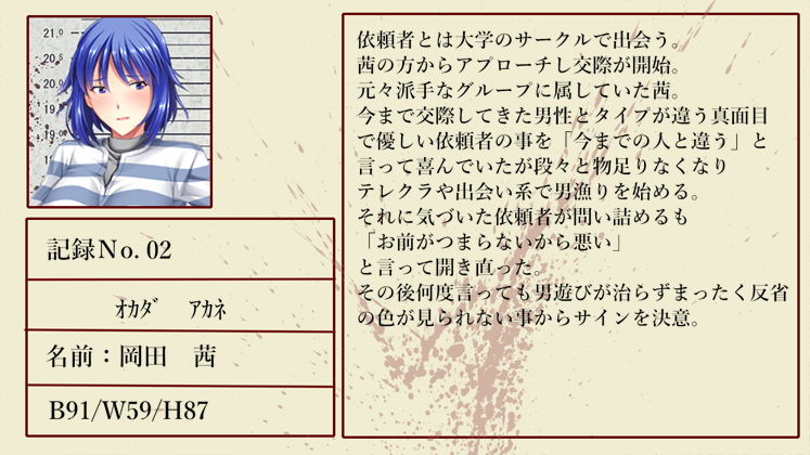 浮気女復讐サービス学園型監獄アルカトラズ〜記録No.02淫乱彼女・茜〜FANZAオリジナル壁紙付 サンプル1ページ目