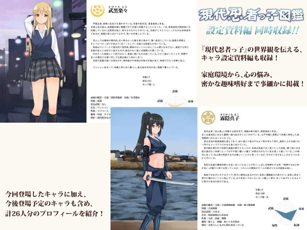 現代忍者っ子図鑑【2】 サンプル3ページ目