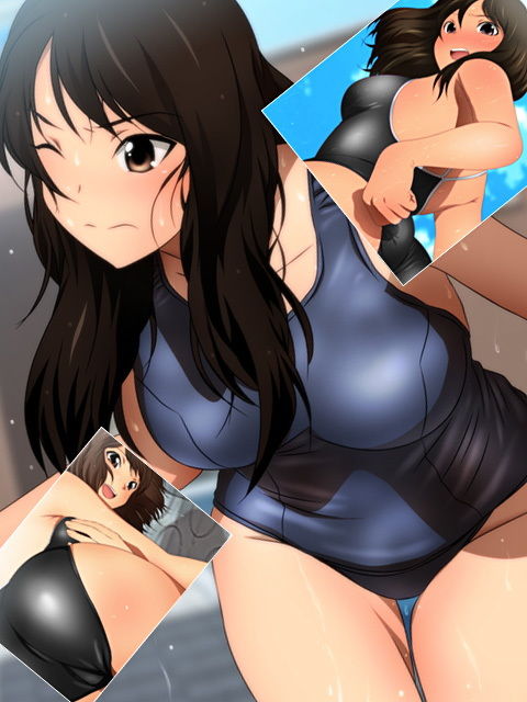 スクミズ的カノジョSP スク水クイコミ直し＋プールと女子とスクール水着 サンプル5ページ目