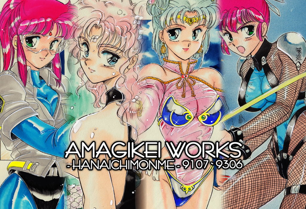 AMAGIKEI WORKS 「花いちもんめ表紙イラスト集」 サンプル2ページ目