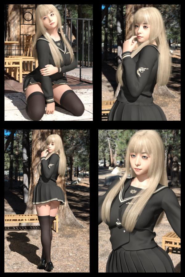 ♪『理想の彼女を3DCGで作ります』から生まれたバーチャルアイドル「Jerena Yang（ヘレーナ・ヤング）」のサード写真集:Femme fatale3（ファム・ファタール3:運命の女性） サンプル2ページ目