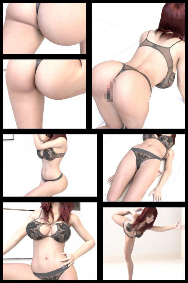 『理想の彼女を3DCGで作ります』から生まれたバーチャルアイドル「福原百々花（ふくはらももか）」の下着ヨガ写真集 サンプル3ページ目