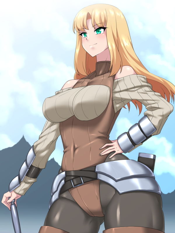 奇乳に弄ばれた女剣士の運命 サンプル1ページ目