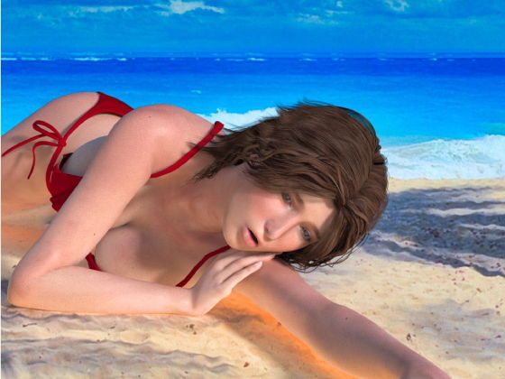 人妻遭難NTR 〜 友達の嫁と漂流した無人島で不倫セックス（3DCG）
