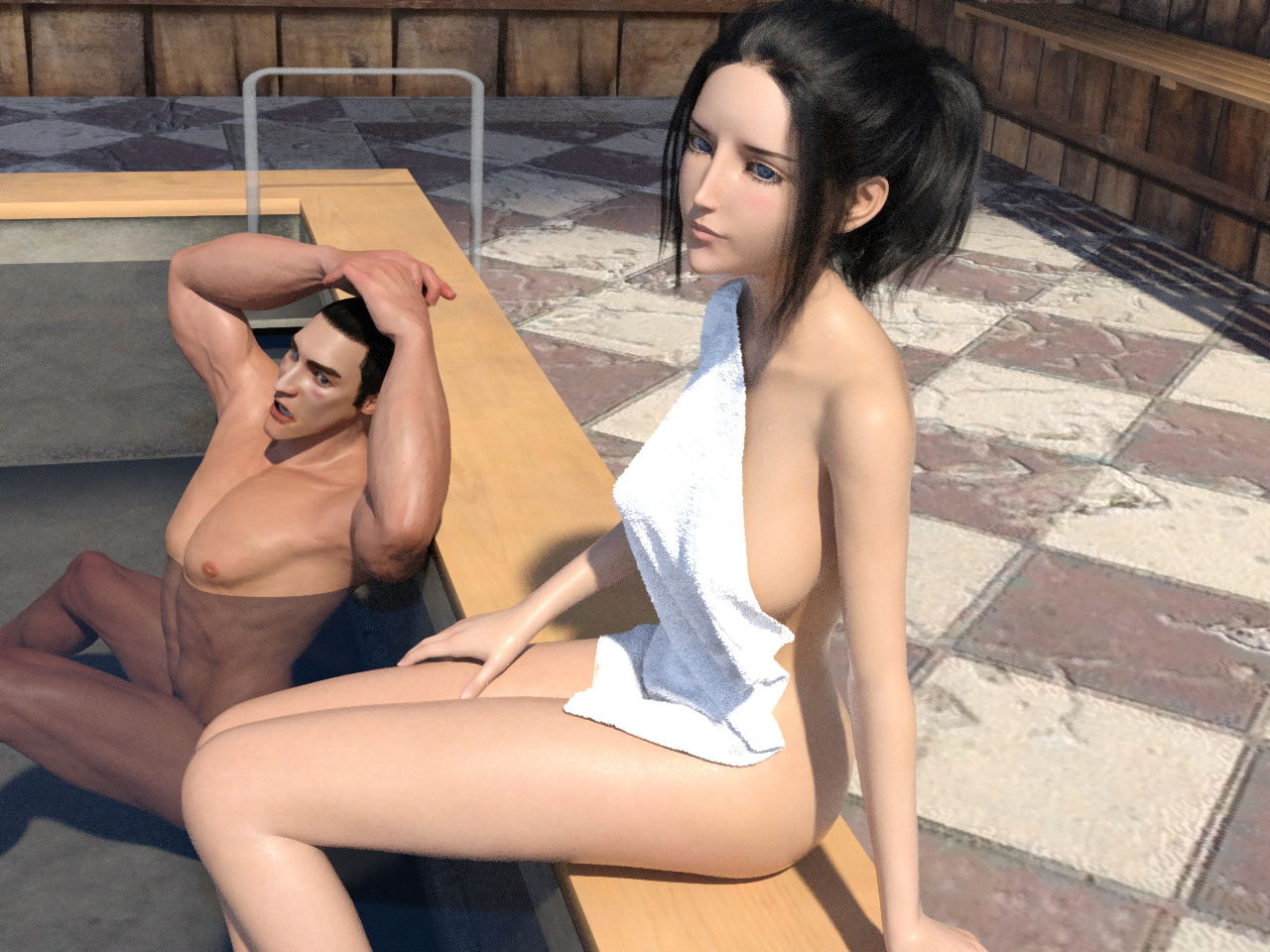 歴女 混浴温泉痴● サンプル5ページ目
