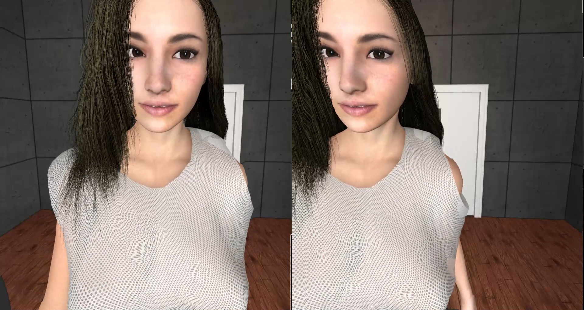 3Dモデルの揺れる巨乳 Part 1 サンプル1ページ目