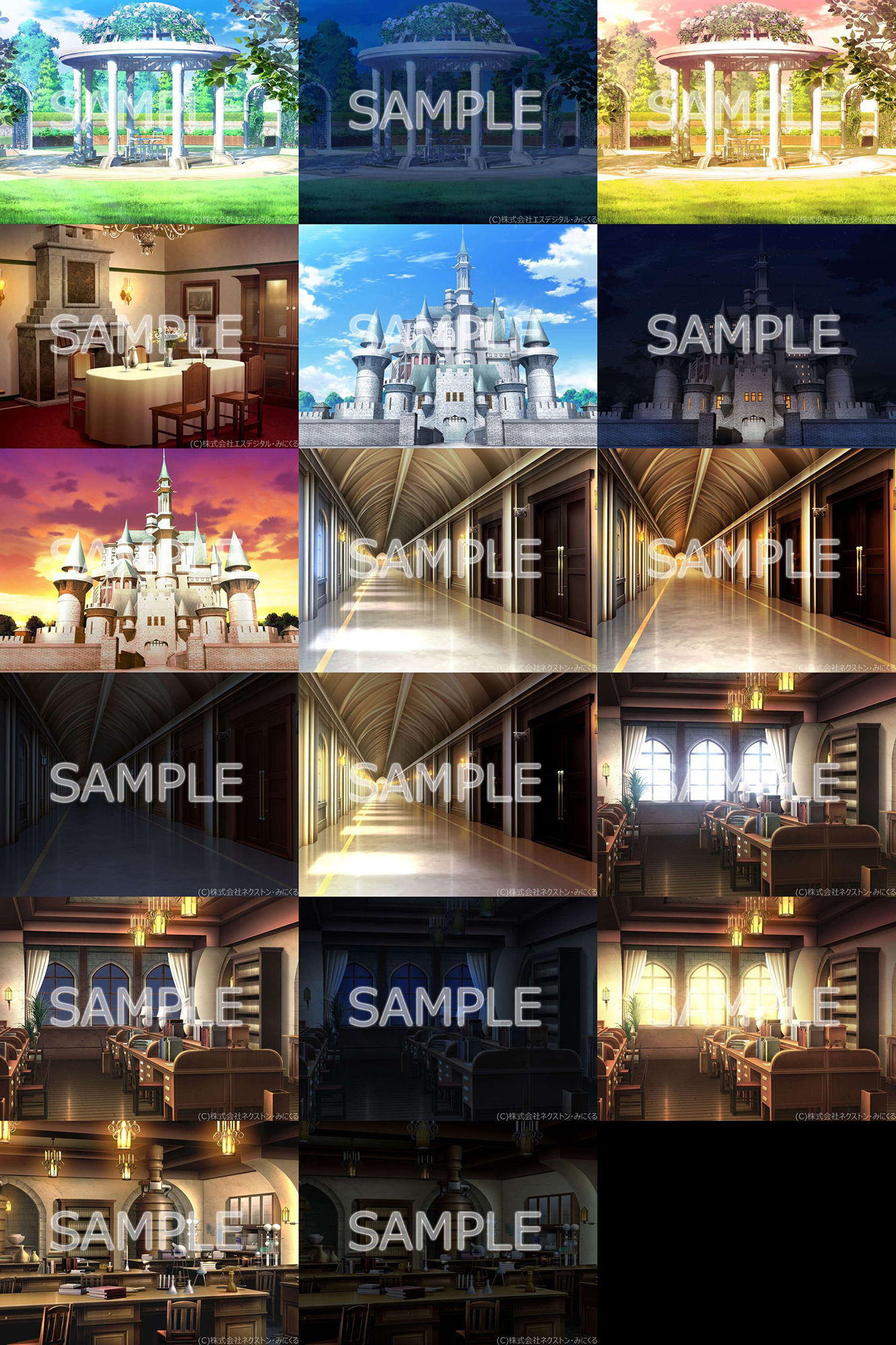 みにくる背景CG素材集『ファンタジー編』part02 サンプル3ページ目