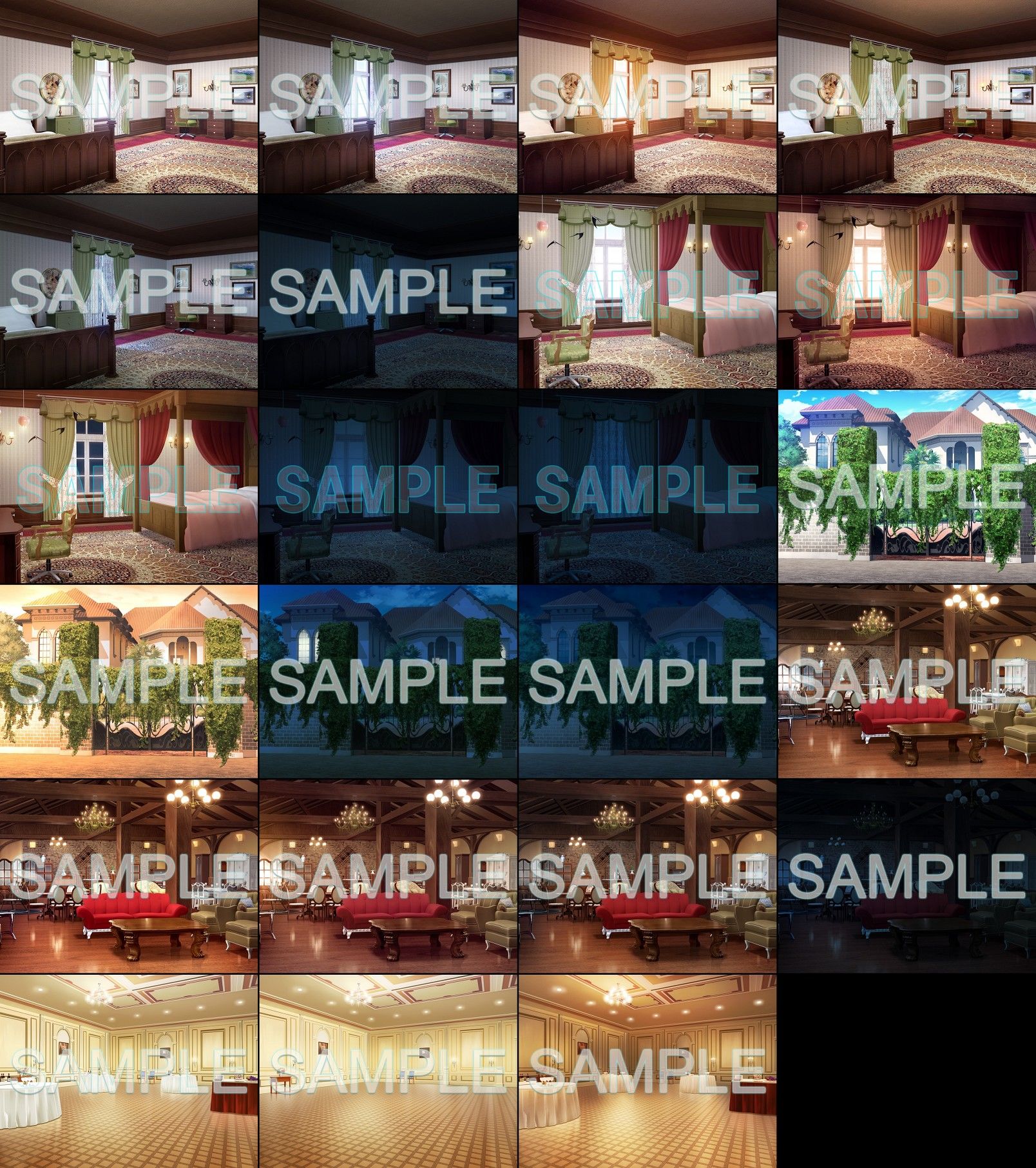 みにくる背景CG素材集『お屋敷編』part06 サンプル4ページ目