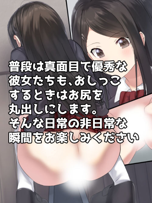 優等生のあの娘達もおしっこするときはおしりまるだしにする サンプル1ページ目