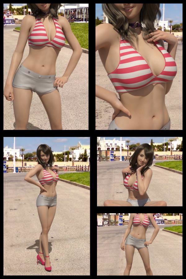 【TD・All】『理想の彼女を3DCGで作ります』から生まれたバーチャルアイドル「松浦絵美」の写真集:Emi-06（エミ06） サンプル1ページ目