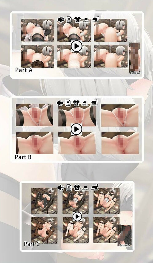 2B - 同人動画 （ぎんハハ） サンプル2ページ目