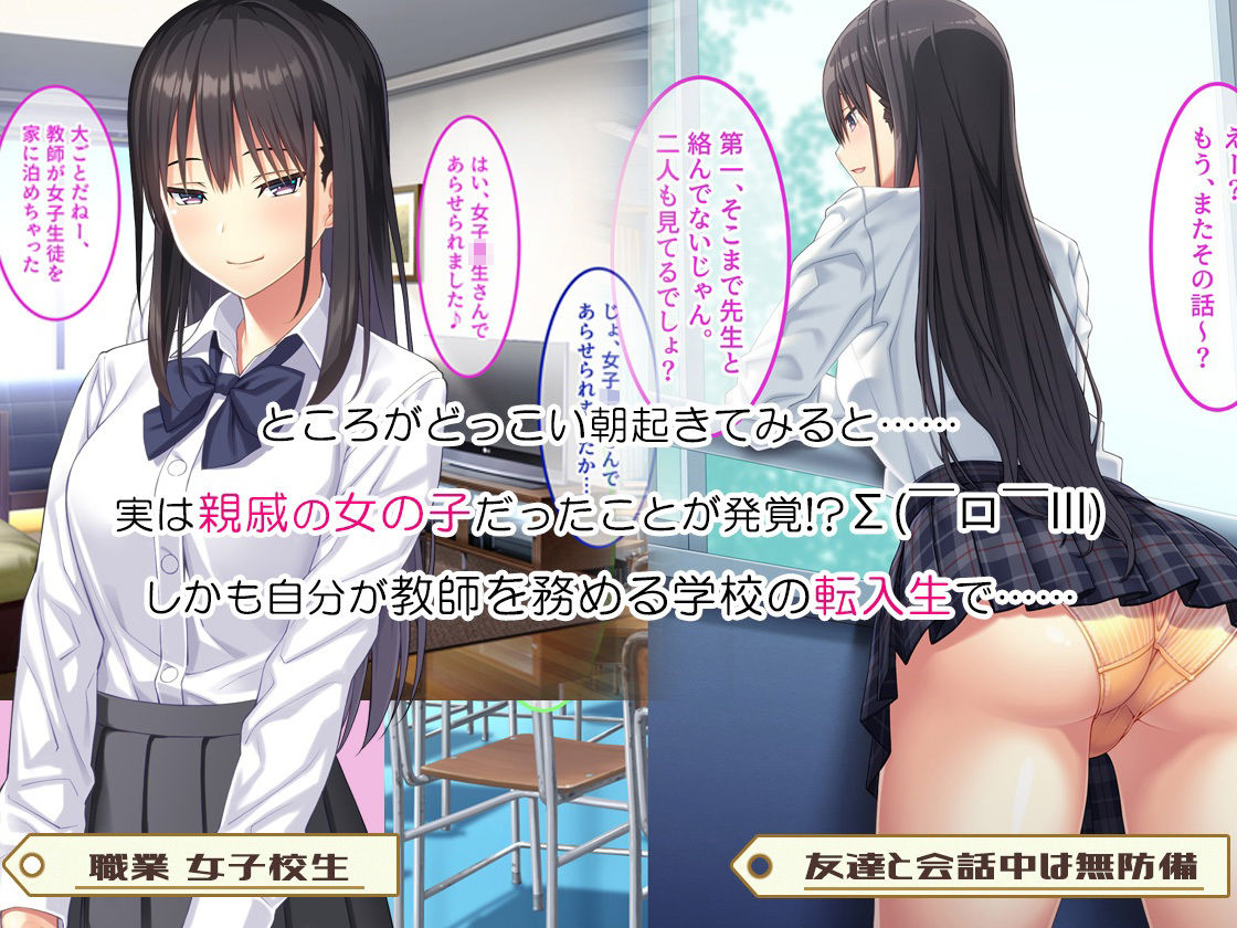 親戚の女子校生に、弄ばれる話。 サンプル3ページ目