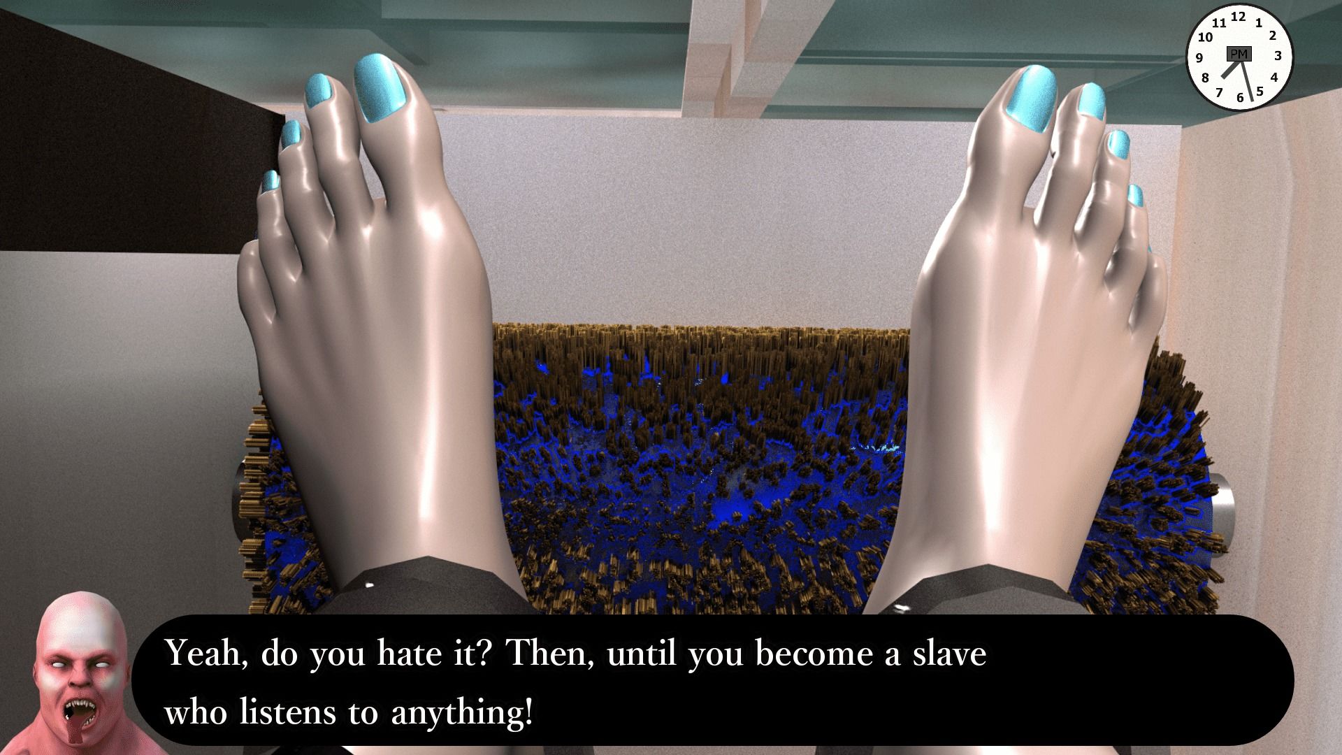 足フェチ異常者に捕まった女 （監禁1日目） A woman caught by an abnormal foot fetish （1st day of confinement）一个被异常恋足癖抓住的女人 （ 坐月子的第一天） サンプル4ページ目