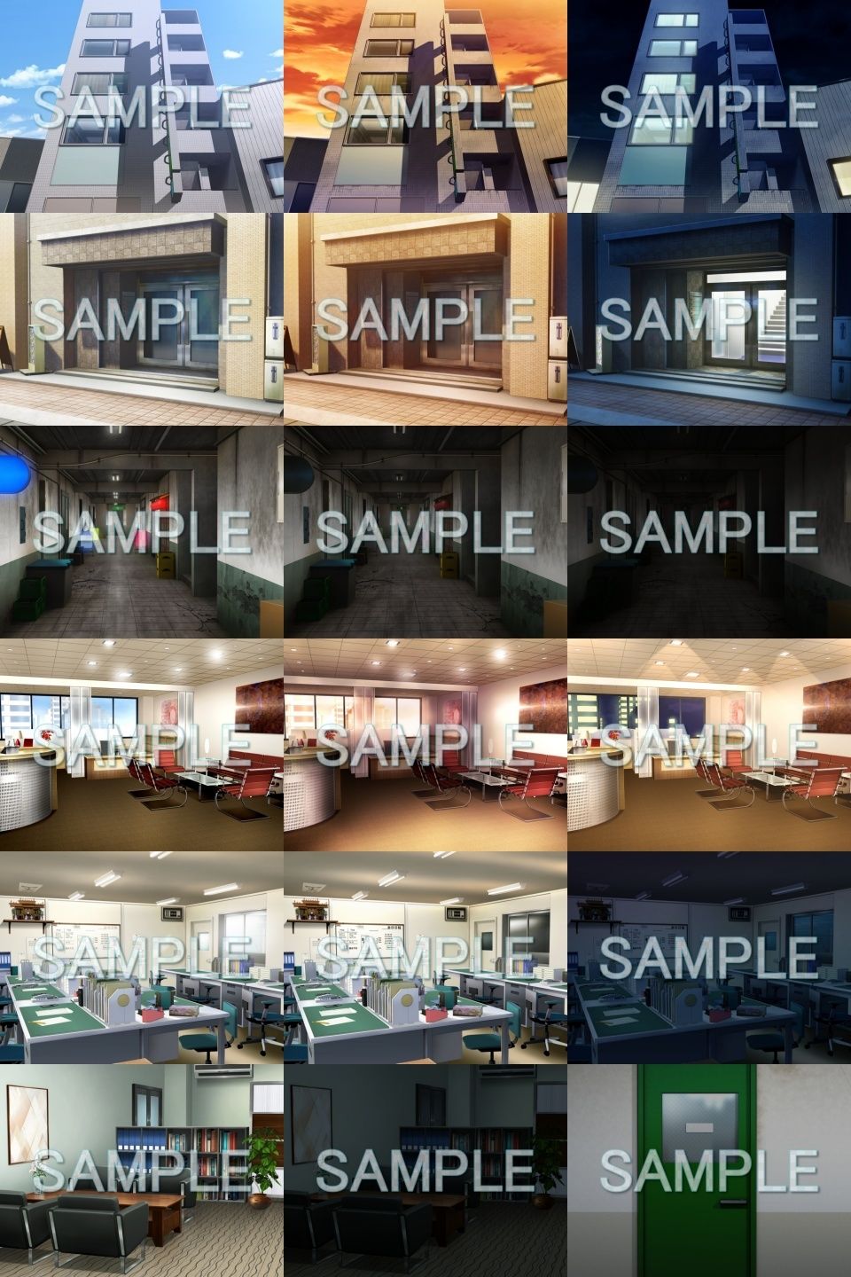 みにくる背景CG素材集『オフィス編』part02 サンプル1ページ目