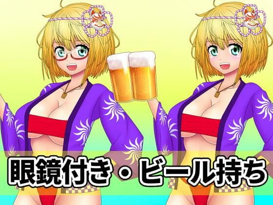 看板娘の立ち絵全身素材〜はっぴ〜 サンプル4ページ目