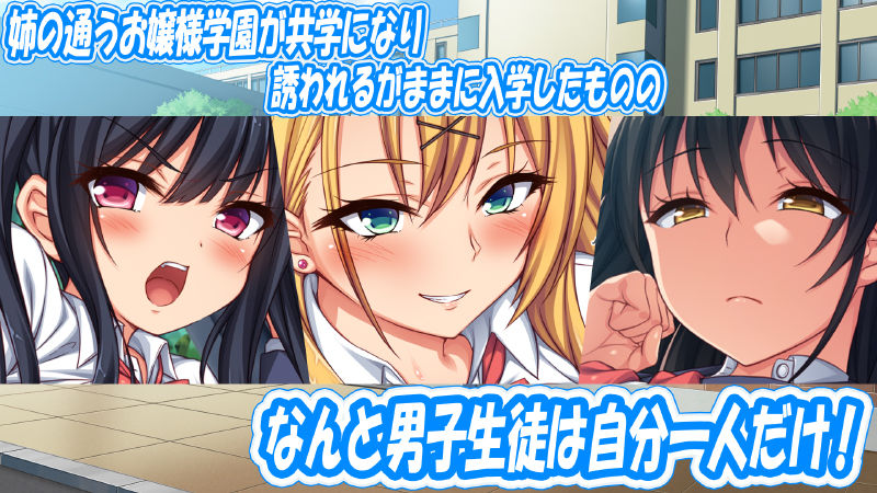お嬢様学園に男子1人 絶倫チンポで友達100人出来るかな？ サンプル1ページ目