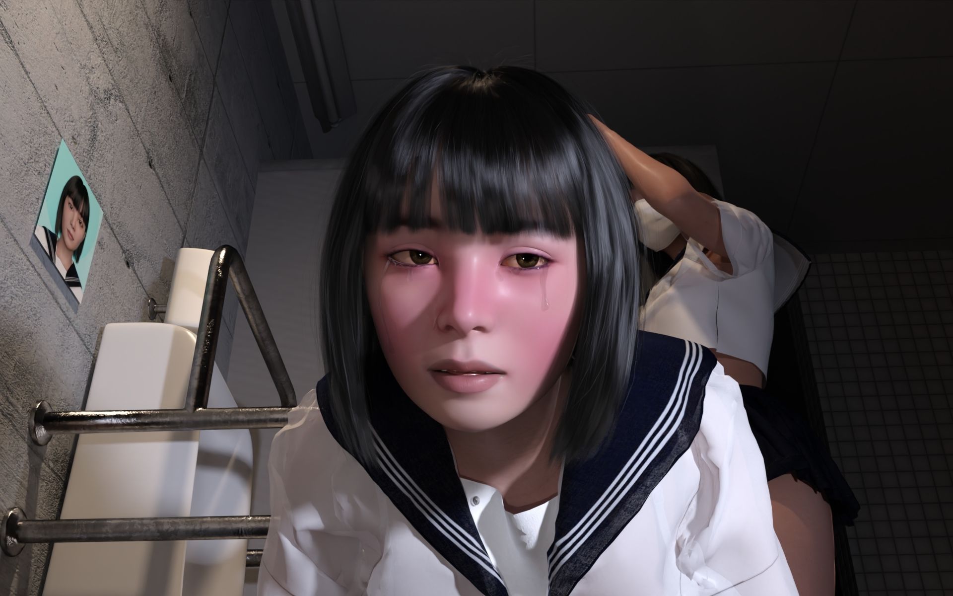 壁尻セーラー女子にいたずらしちゃう動画 サンプル4ページ目
