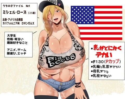 爆乳！デカ乳輪！デカ乳首！大好きイラスト集4 サンプル1ページ目