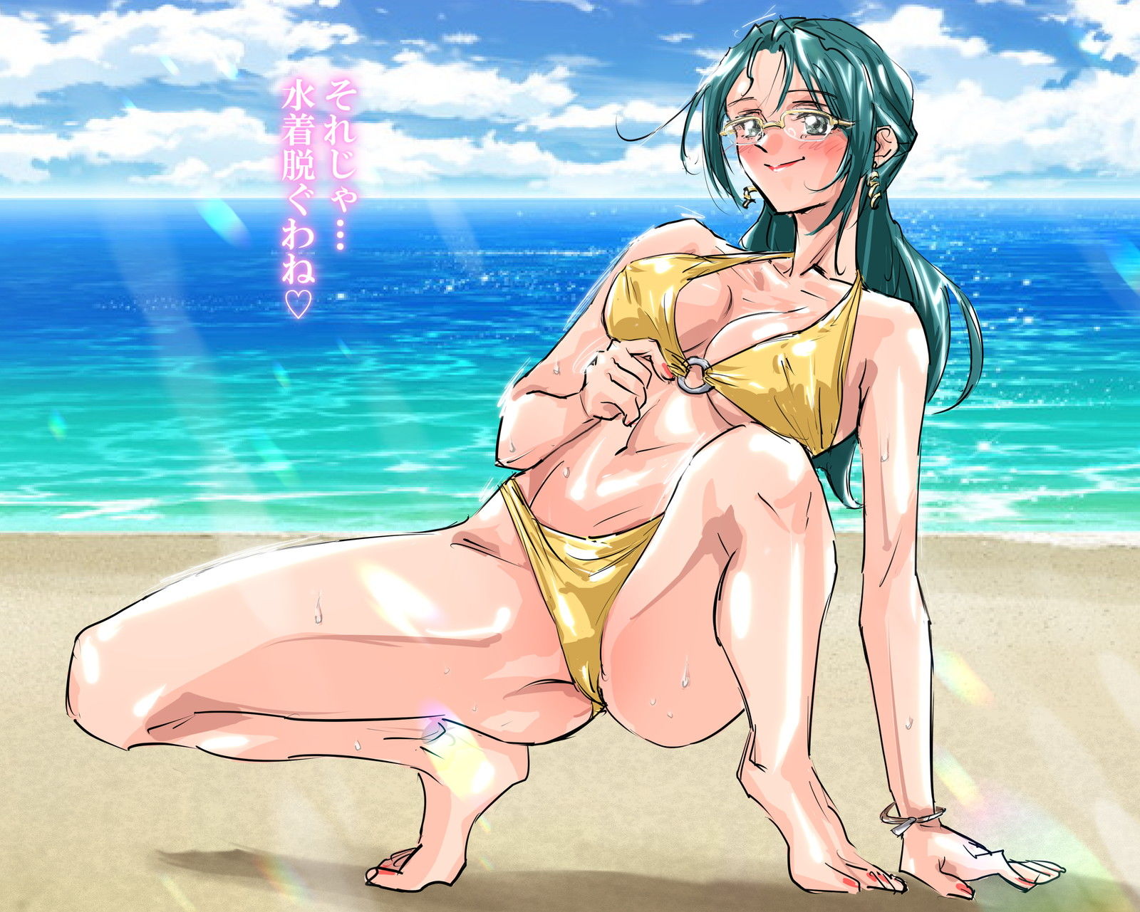 芹香先生とビーチSEX サンプル2ページ目