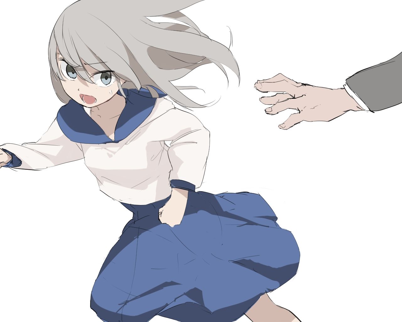 捕まったら絶対えっちなことされる果たして逃げ切れるか サンプル1ページ目