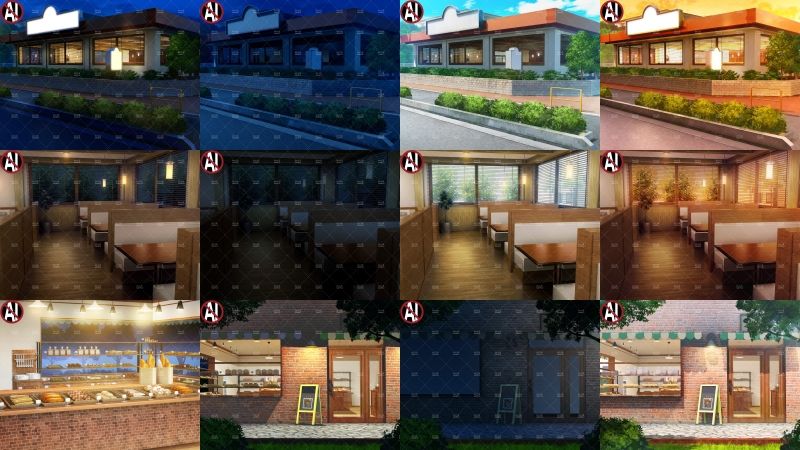 みにくる背景CG素材集『店舗＆施設編』part02 サンプル5ページ目