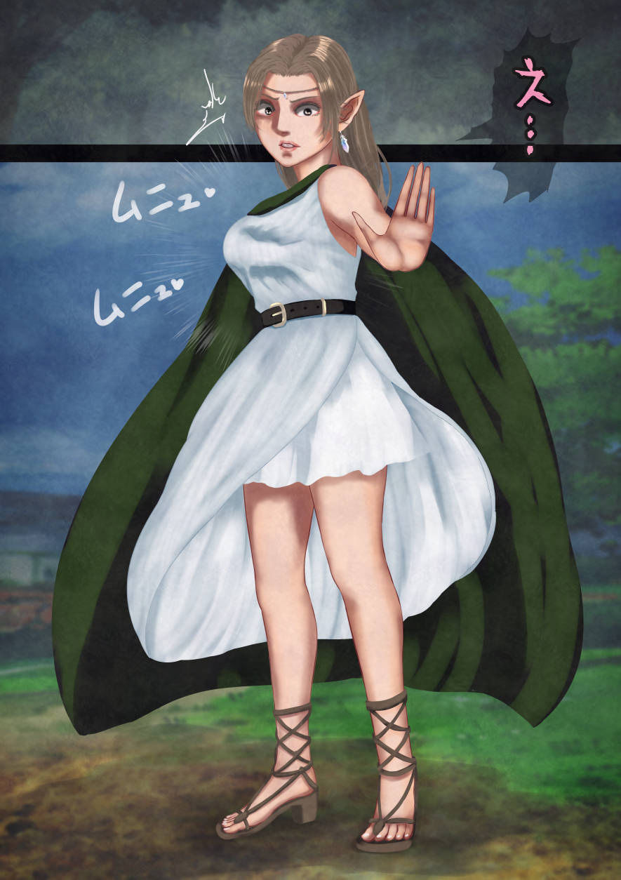 墜ちた獣人魔法―アナル搾乳される美貌の巨乳魔法使い―獣化魔法の使い手、ルティア・ナルシャーク サンプル1ページ目