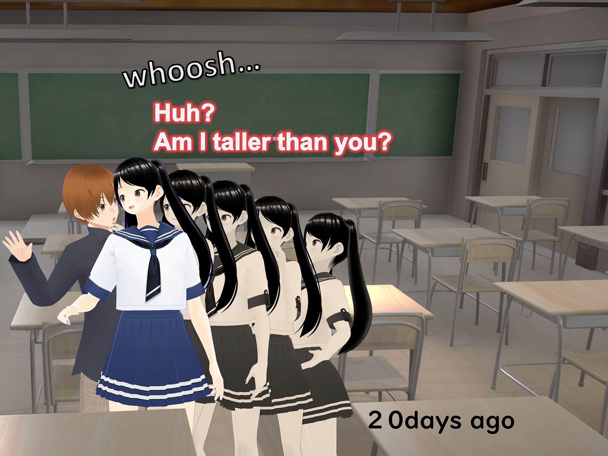 Outgrowing only girls， Overtake boys， Growth sound in the classroom サンプル3ページ目