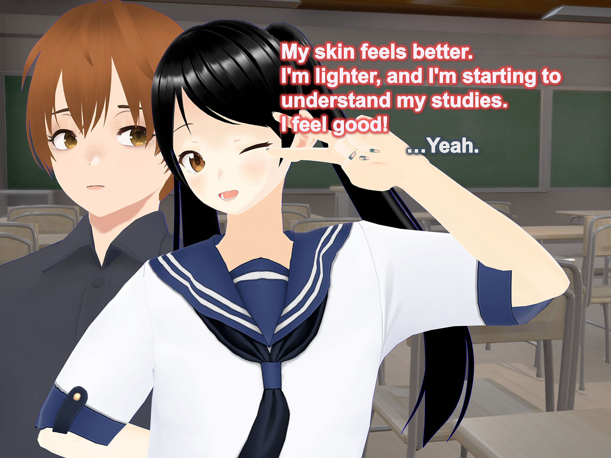 Outgrowing only girls， Overtake boys， Growth sound in the classroom サンプル4ページ目
