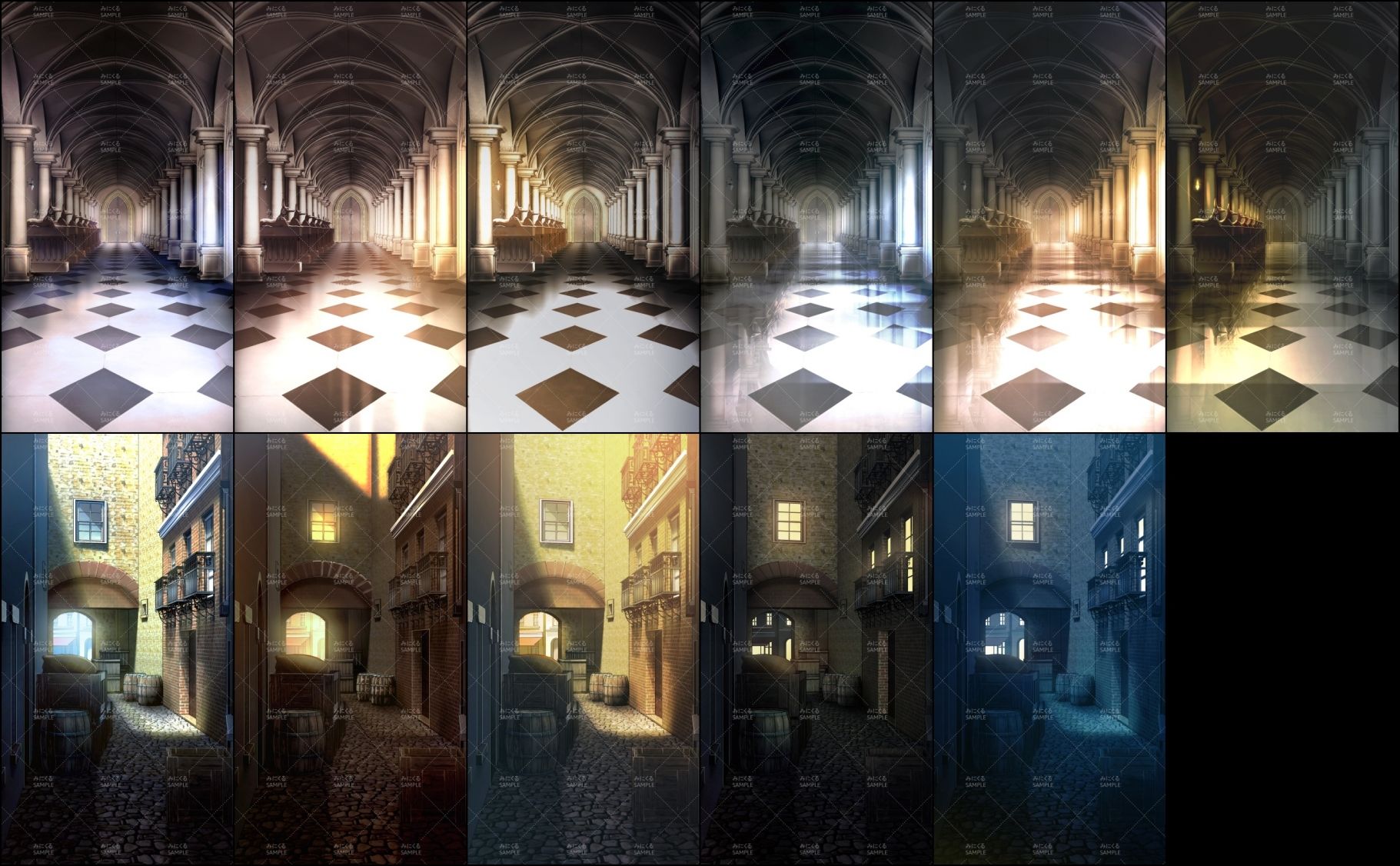 みにくる背景CG素材集『ファンタジー編』part01 （ブーストパック） サンプル8ページ目