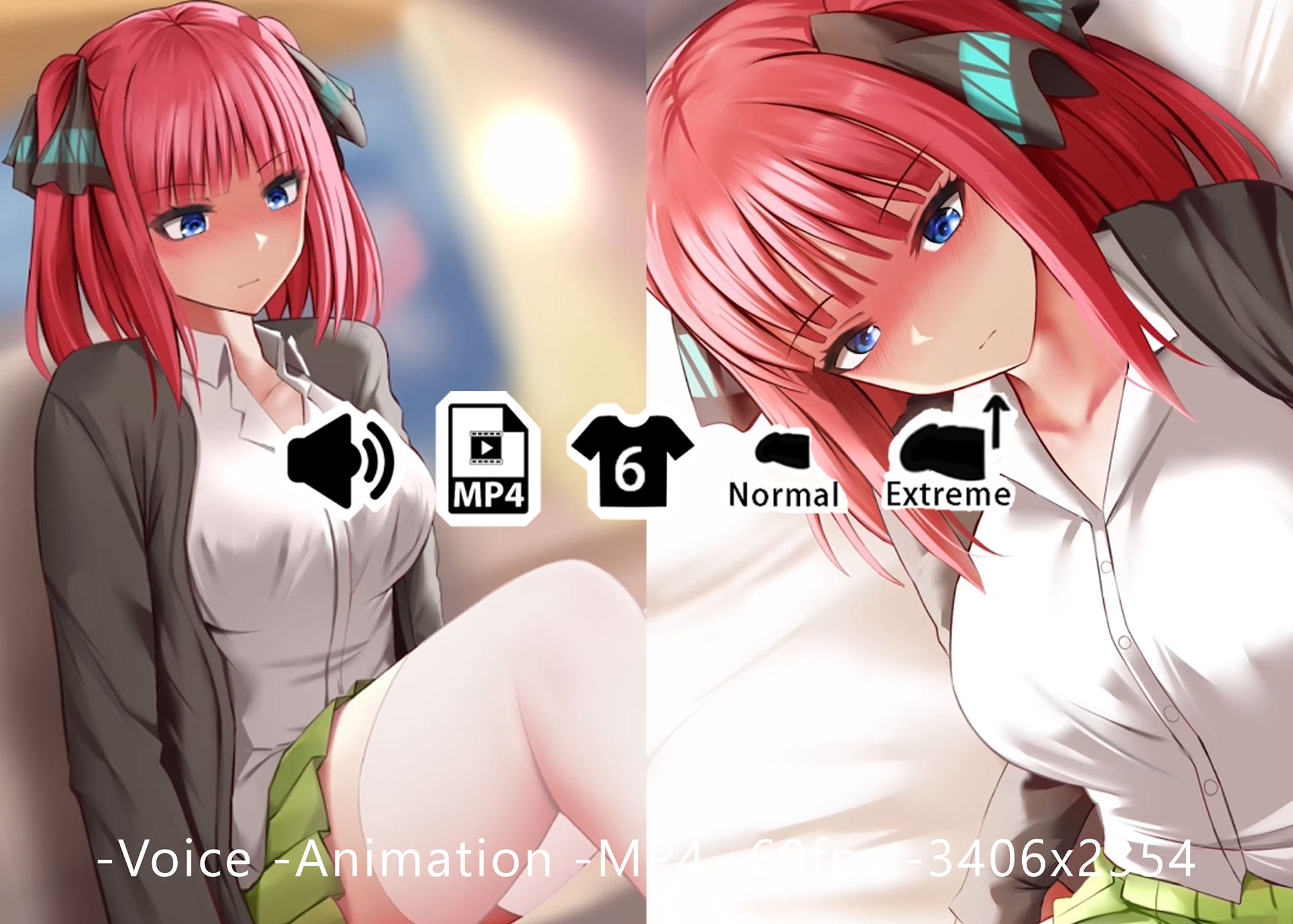 二乃 - 同人動画 （ぎんハハ） サンプル1ページ目
