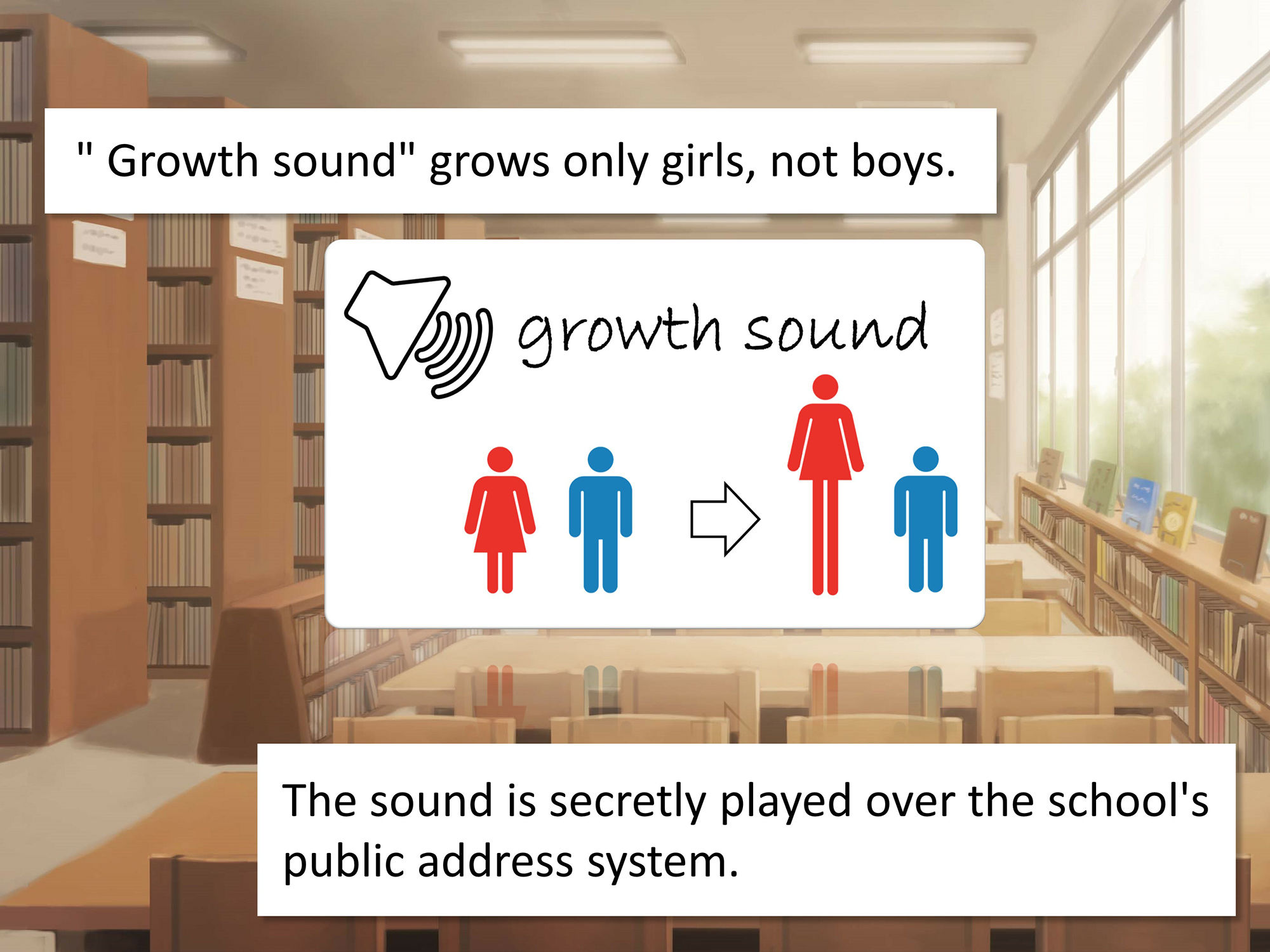 Outgrowing only girls， Overtake boys， Growth sound in the library サンプル1ページ目