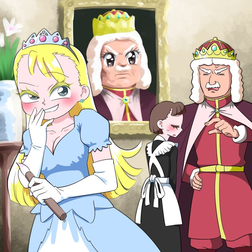 ものごいになった姫 大人のためのすけべなアニメ絵本2 サンプル2ページ目