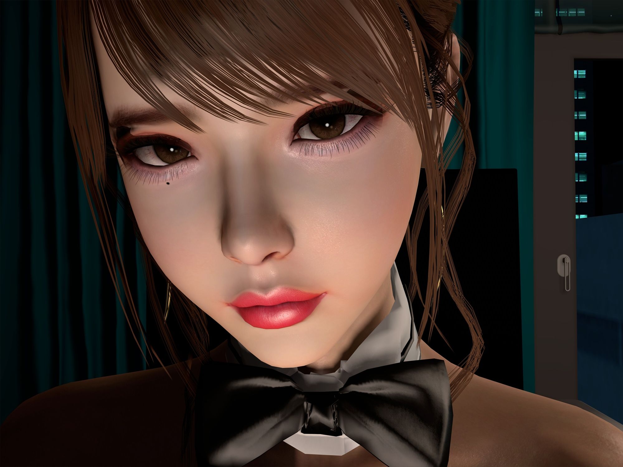 韓国メイクのバニーガールの3DCGアニメーション （3D動画） サンプル3ページ目