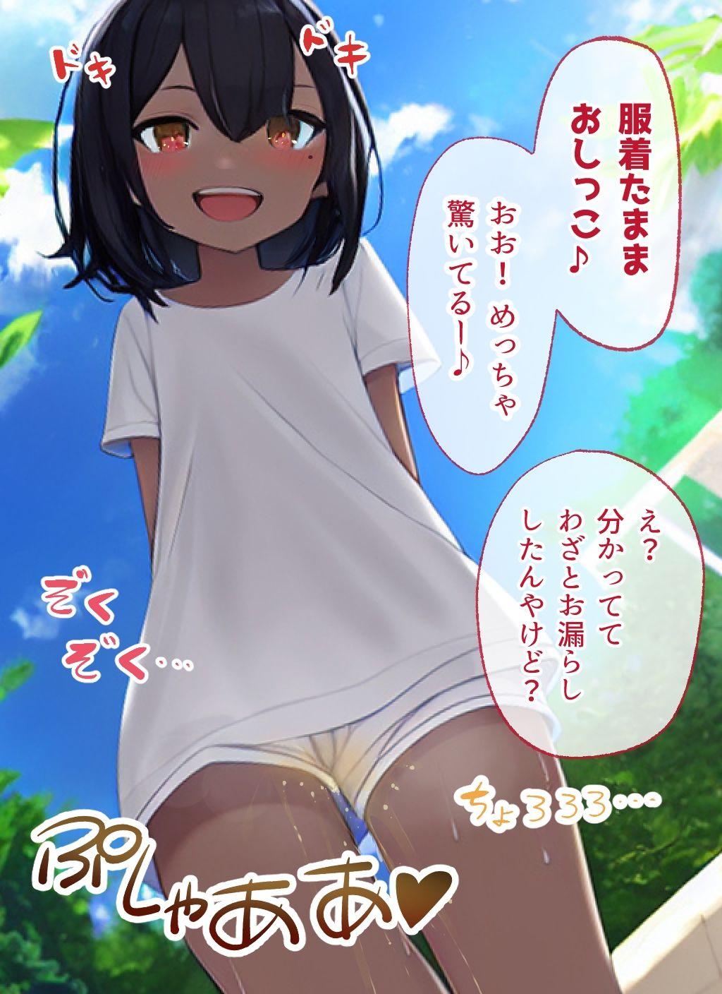 着衣放尿が好きな幼馴染と…… サンプル1ページ目