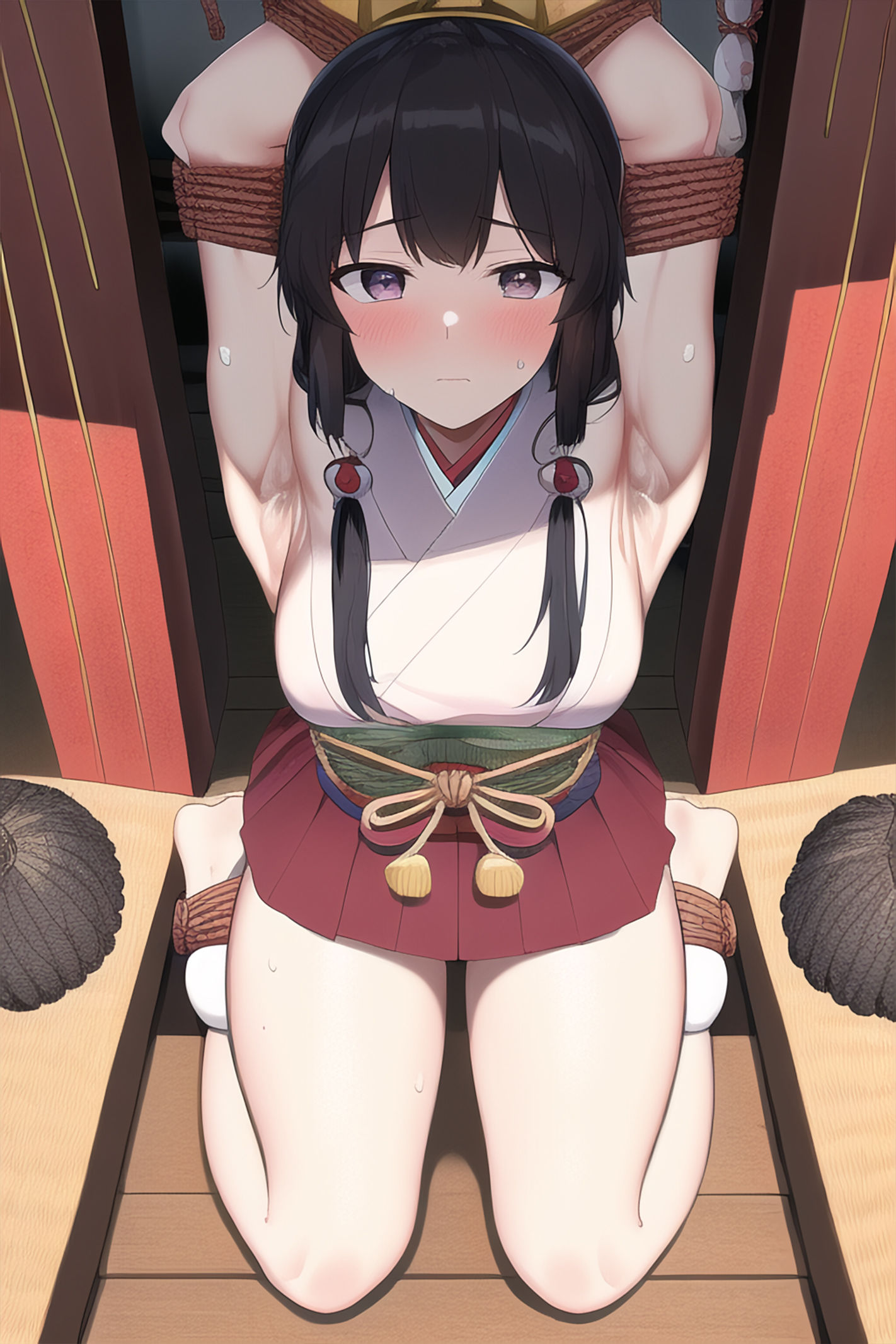 拘束少女 〜巫女編〜 サンプル1ページ目